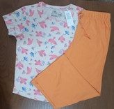 ست تیشرت شلوار برندH&M مدل پرنده بسیار لطیف سبک خنک