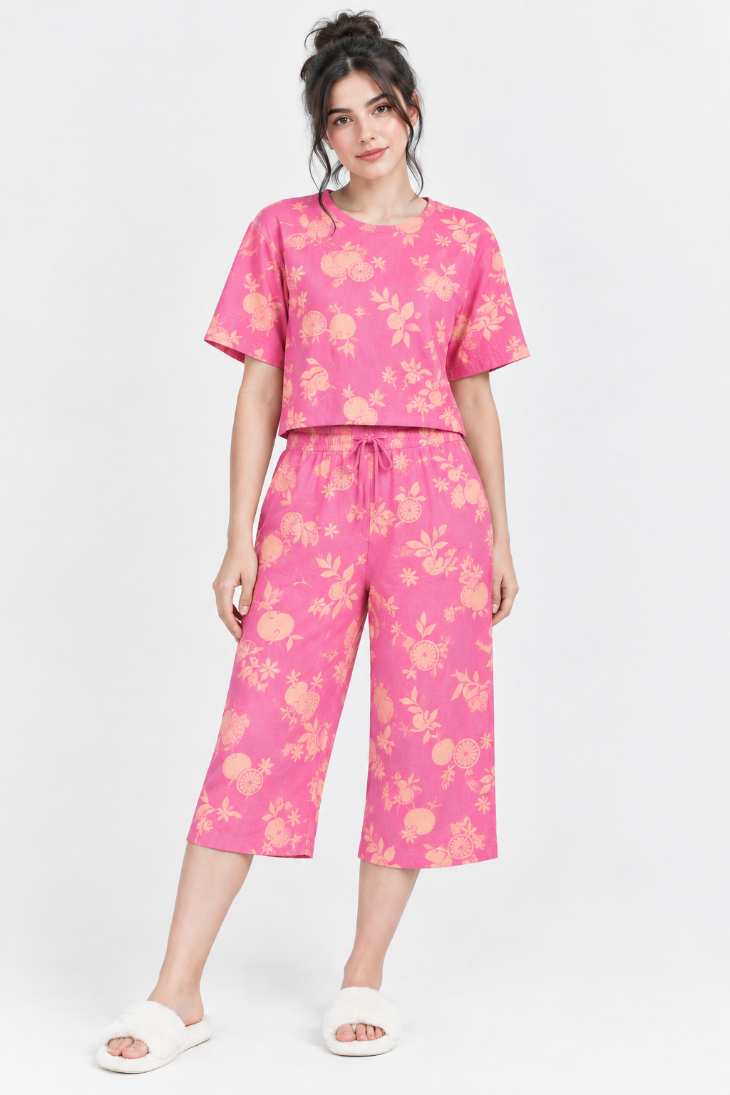ست کراپ و شلوارک برند اصلیh&m نخی ضدحساسیت