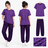تیشرت و شلوار دخترانه برندh&m دم پا کش نخی