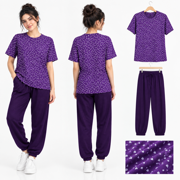 تیشرت و شلوار دخترانه برندh&m دم پا کش نخی